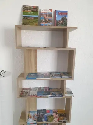 Bibliothèque dans l'appartement