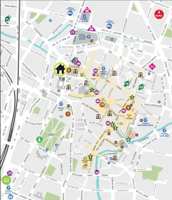 Plan de l'établissement Le Roesselmann 1 parking