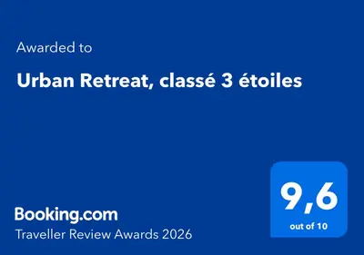 Certificat, récompense, panneau ou autre document affiché dans l'établissement Urban Retreat, classé 3 étoiles