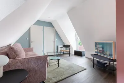 Coin salon dans l'établissement Travel Homes - Republic, charm in the heart of Colmar