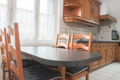 Cuisine ou kitchenette dans l'établissement L'Observatoire, havre de paix