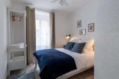 Un ou plusieurs lits dans un hébergement de l'établissement Travel Homes - Niffel 3 - Un havre de paix près du Parc