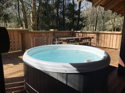Plan de l'établissement LE RENNE Chalet en bois au calme avec SPA Jacuzzi