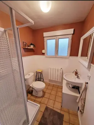 Salle de bains dans l'établissement Bel appartement rénové (Le Nichoir)