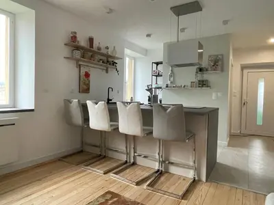 Cuisine ou kitchenette dans l'établissement La loupette