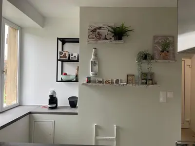 Cuisine ou kitchenette dans l'établissement La loupette