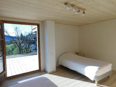 Un ou plusieurs lits dans un hébergement de l'établissement Chalet du Pommery, Hautes-Vosges