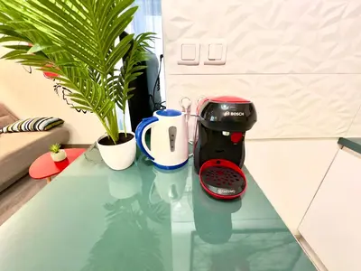 Plateau bouilloire dans l'établissement Le Coquelicot - Proche Gare - Studio 1 pièce 2 Pers