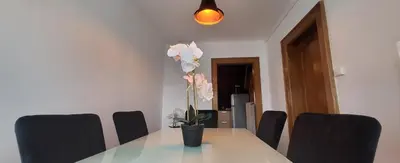 Coin salon dans l'établissement Appart Bois de reve SPA
