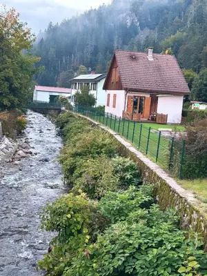 Paysage naturel près de le chalet