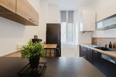 Cuisine ou kitchenette dans l'établissement Appartement haut de gamme à Belfort idéal business & détente