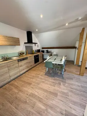 Cuisine ou kitchenette dans l'établissement Le cocon du «Katzelberg» à 10mn de Colmar