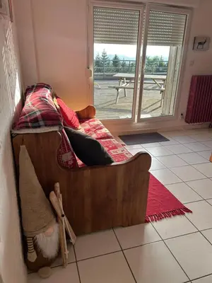 Un ou plusieurs lits dans un hébergement de l'établissement Appartement sur les hauteurs de Gérardmer