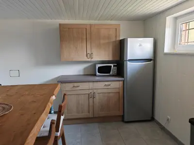 Cuisine ou kitchenette dans l'établissement Appartement 