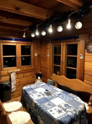 Plan de l'établissement véritable chalet finlandais
