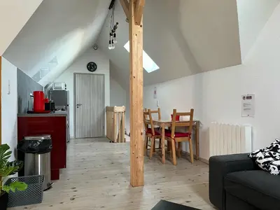 Cuisine ou kitchenette dans l'établissement Le Clos des Maraîchers