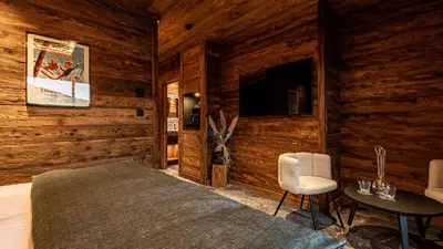 Télévision ou salle de divertissement dans l'établissement LA CABANE DU BREUIL