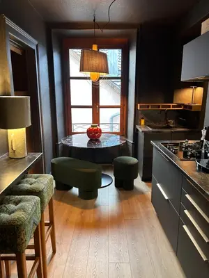 Cuisine ou kitchenette dans l'établissement Palmaria