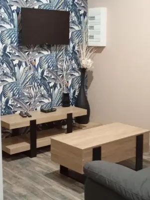Télévision ou salle de divertissement dans l'établissement Le HOUX