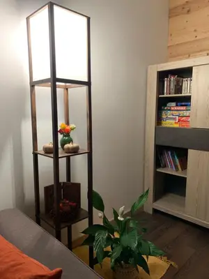 Bibliothèque dans l'appartement
