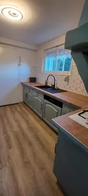 Cuisine ou kitchenette dans l'établissement le studio