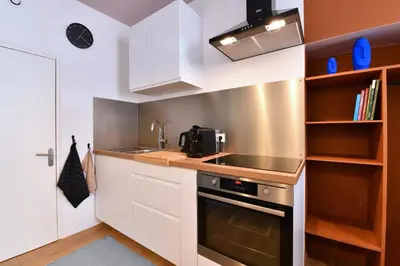 Cuisine ou kitchenette dans l'établissement Gite See You Soon - Studio Pep's