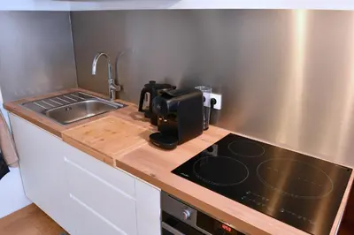 Cuisine ou kitchenette dans l'établissement Gite See You Soon - Studio Pep's