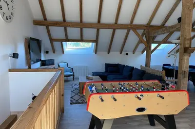Salle de jeux dans l'établissement Gîte dans les Vosges Gite du Feing des Loges