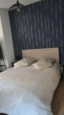 Un ou plusieurs lits dans un hébergement de l'établissement Au cœur du Val d'argent Duplex atypique à Sainte-Marie-aux-Mines