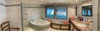 Salle de bains dans l'établissement Ferme alsacienne