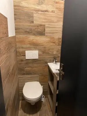 Salle de bains dans l'établissement Als AS DE COEUR La maison aux mille et un coeurs