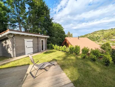 Vue générale sur la montagne ou vue sur la montagne depuis le chalet