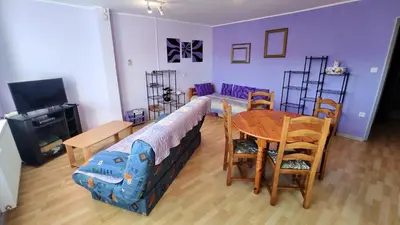 Télévision ou salle de divertissement dans l'établissement PARME Appt spacieux et calme plein sud, vue panoramique
