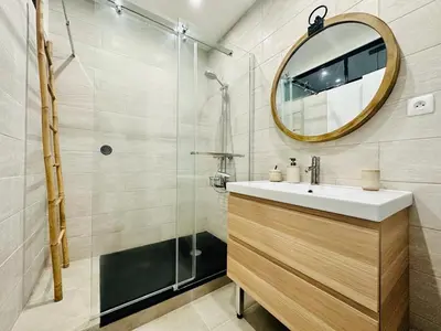 Salle de bains dans l'établissement Appartement de charme proche de Colmar