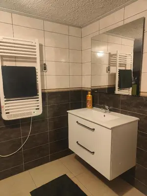 Télévision ou salle de divertissement dans l'établissement Maison 5 chambres proche Basel Germany