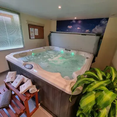 Plan de l'établissement Gîte Bleuet, petit LOFT 2 à 6 personnes, avec salle de jeux et SPA dans la résidence
