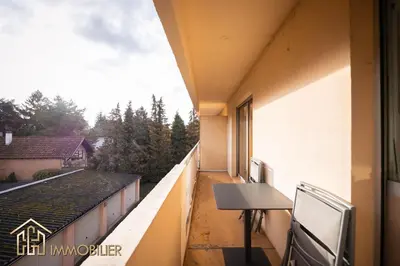 Balcon ou terrasse dans l'établissement Les Jonquilles - Colmar