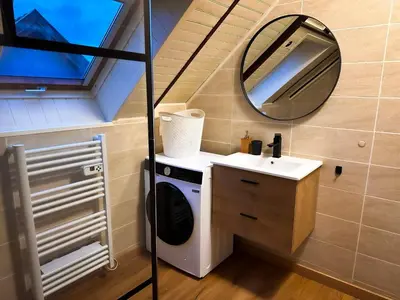 Salle de bains dans l'établissement Spacieux Appartement 3 chambres Cosy