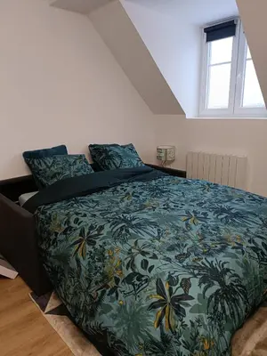 Un ou plusieurs lits dans un hébergement de l'établissement Duplex F2 au pied des pistes du lac blanc