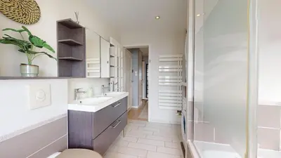 Salle de bains dans l'établissement L'alsacienne
