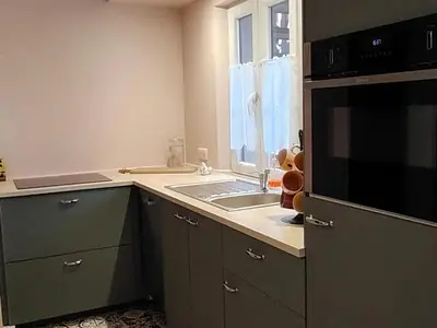 Cuisine ou kitchenette dans l'établissement Apartment in Alsace near Europa-Park
