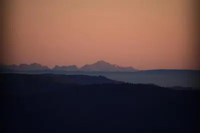 Paysage naturel près de le chalet