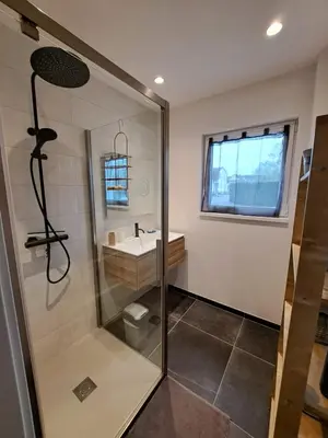 Salle de bains dans l'établissement Chez Eve&Bruno