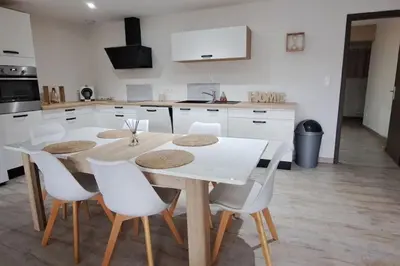Cuisine ou kitchenette dans l'établissement Grand Appartement Cosy Chez Pépette à 5 min de Colmar