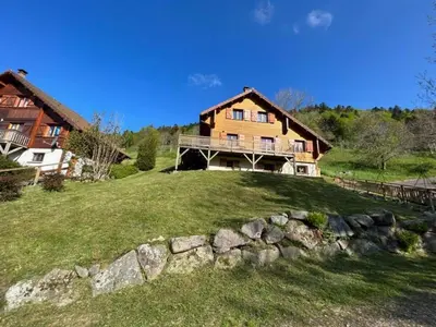 Paysage naturel près de le chalet