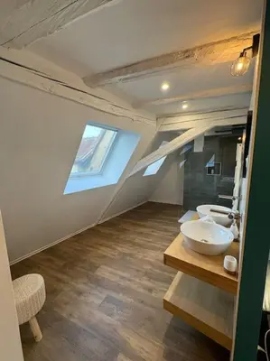 Salle de bains dans l'établissement Les pensées d'Anne & Marie duplex 4/6 Personnes