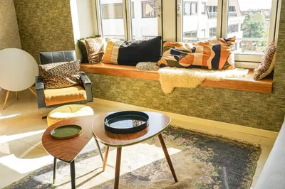 Coin salon dans l'établissement Le 8 république climatisé parking gratuit