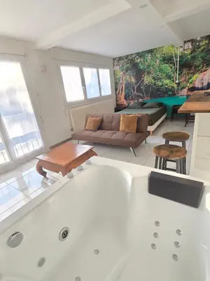 Plan de l'établissement Exotic Spa Balcon Wifi Netlfix Parking