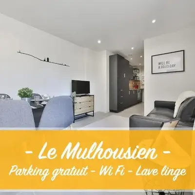 Le Mulhousien/ Parking gratuit / WIFI / Lave linge/ Tudors Locations