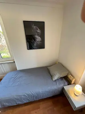 Un ou plusieurs lits dans un hébergement de l'établissement Magnifique appartement F3. 4 à 6 personnes